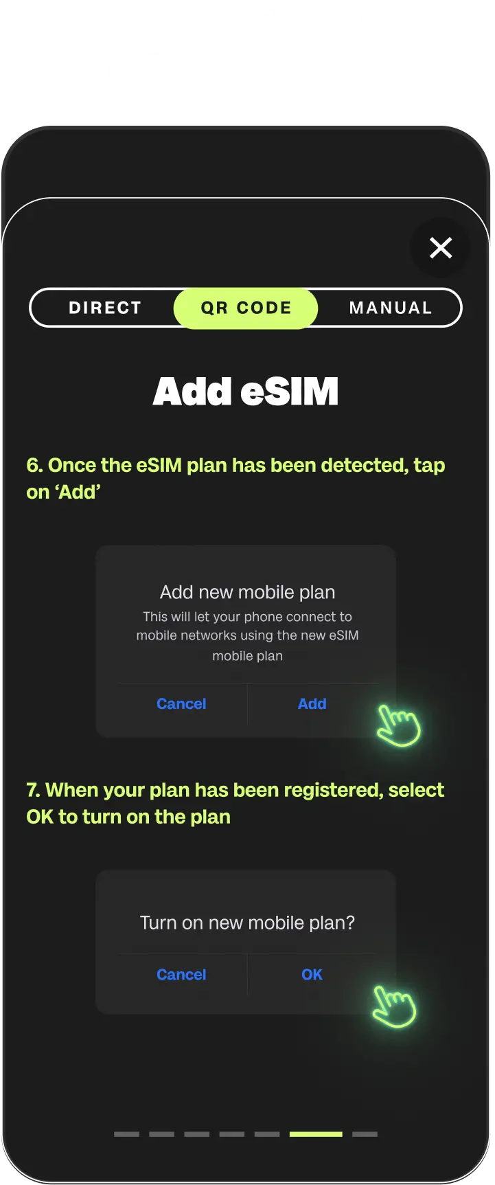 eSIM Installation Guide Android 3