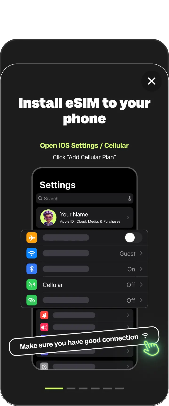 eSIM Installation Guide IOS 1