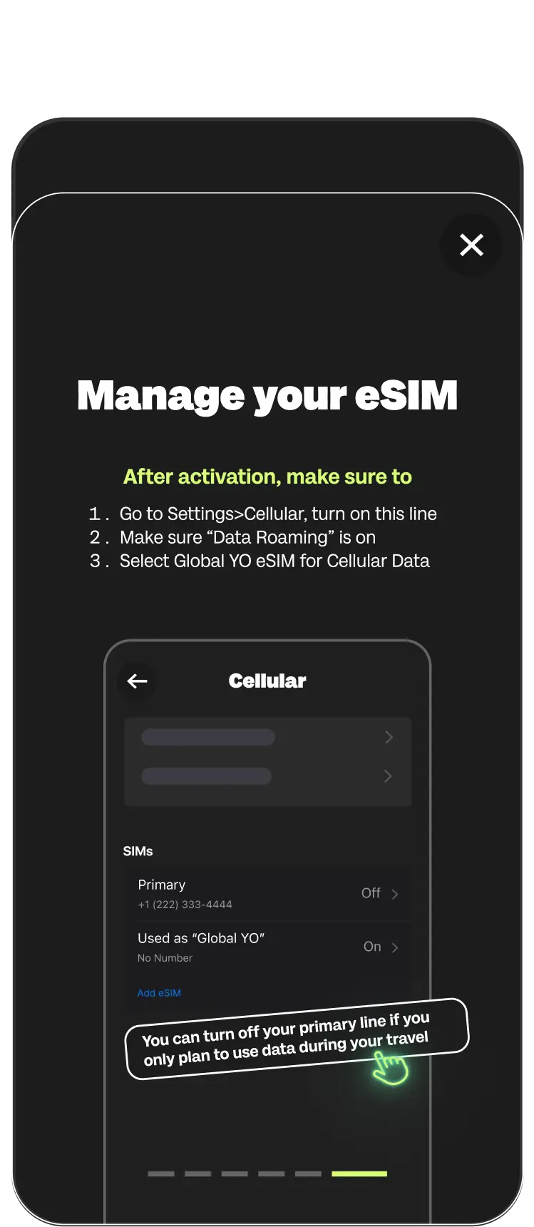 eSIM Installation Guide IOS 6